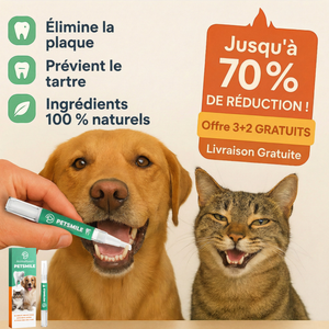 PetSmile™ | Dites adieu à la plaque dentaire et à la mauvaise haleine!