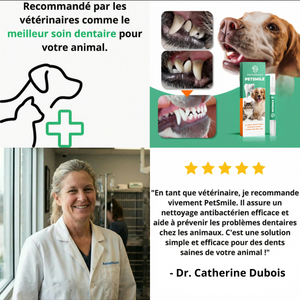 PetSmile™ | Dites adieu à la plaque dentaire et à la mauvaise haleine!